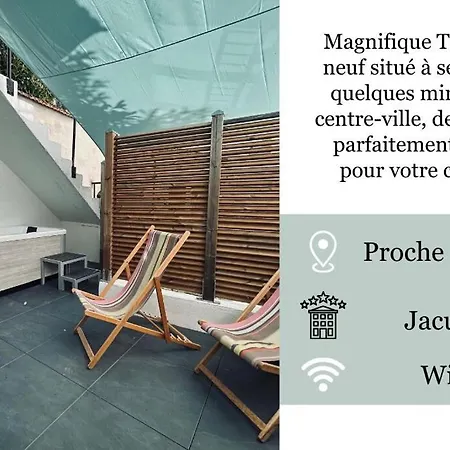 1 Lenoir Cocon Romantique Avec Jacuzzi Au Centre * Реймс