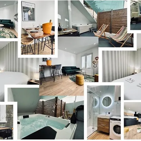 Апартаменты 1 Lenoir Cocon Romantique Avec Jacuzzi Au Centre