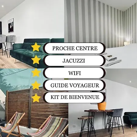1 Lenoir Cocon Romantique Avec Jacuzzi Au Centre 公寓 *