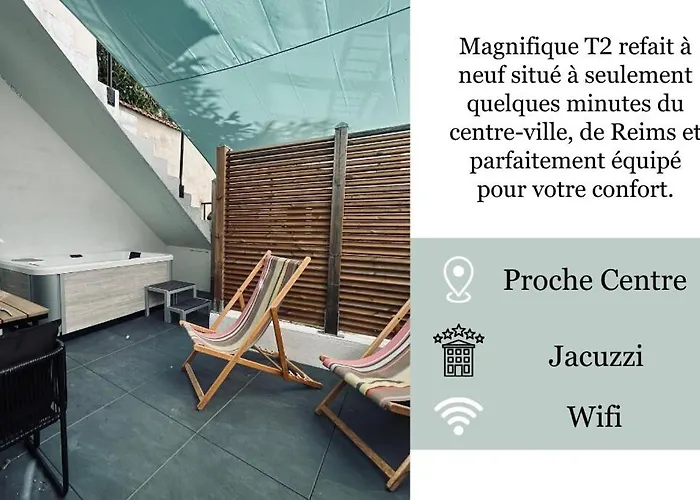 1 Lenoir Cocon Romantique Avec Jacuzzi Au Centre * Reims